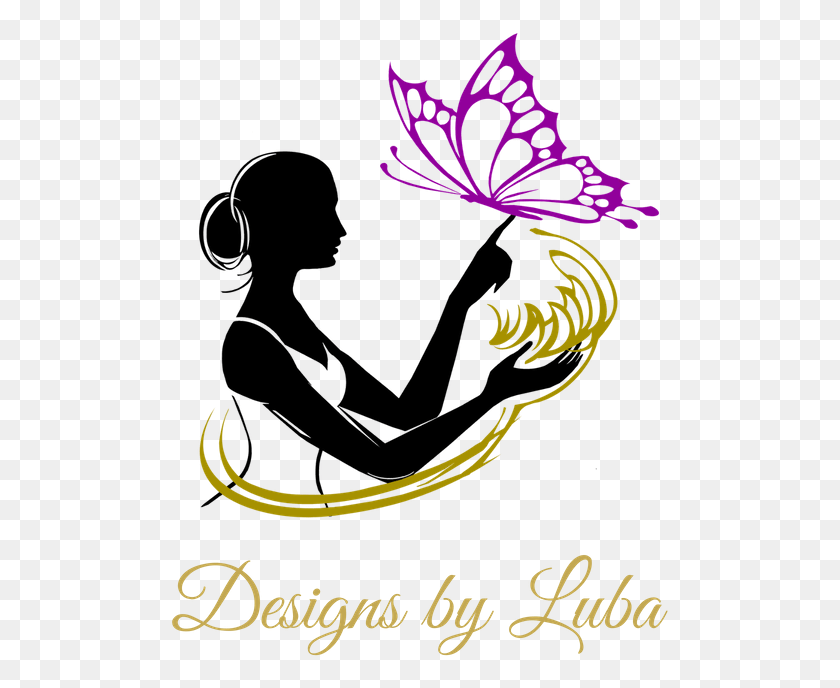 501x628 Designs By Luba Logo Графический Дизайн, Текст, Графика Hd Png Скачать
