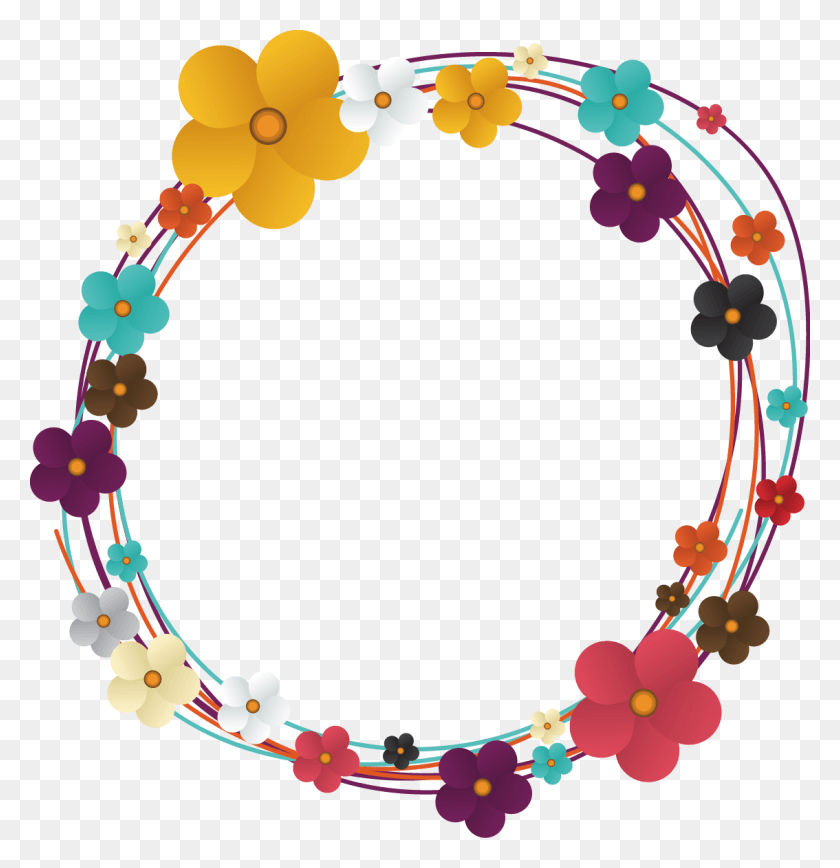 1134x1175 Designs Vector Circle Flower Circle Vector, Bracelet, Jewelry, Accessories HD PNG Download