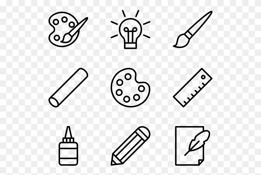 529x505 Desing And Paiting Tools Linear Speed Icons, Gray, World Of Warcraft HD PNG Download
