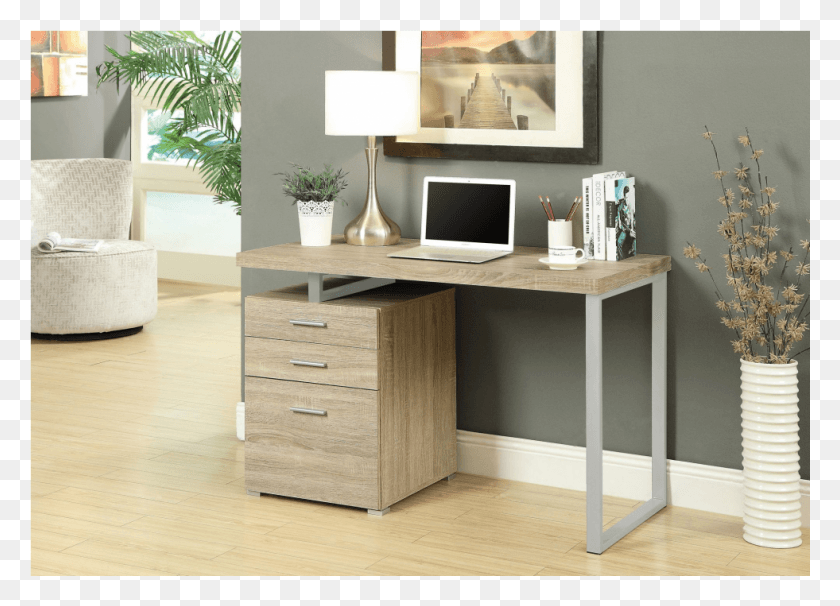 981x687 Desk 48 L I7226 Comdesk, Furniture, Table, Computer HD PNG Download