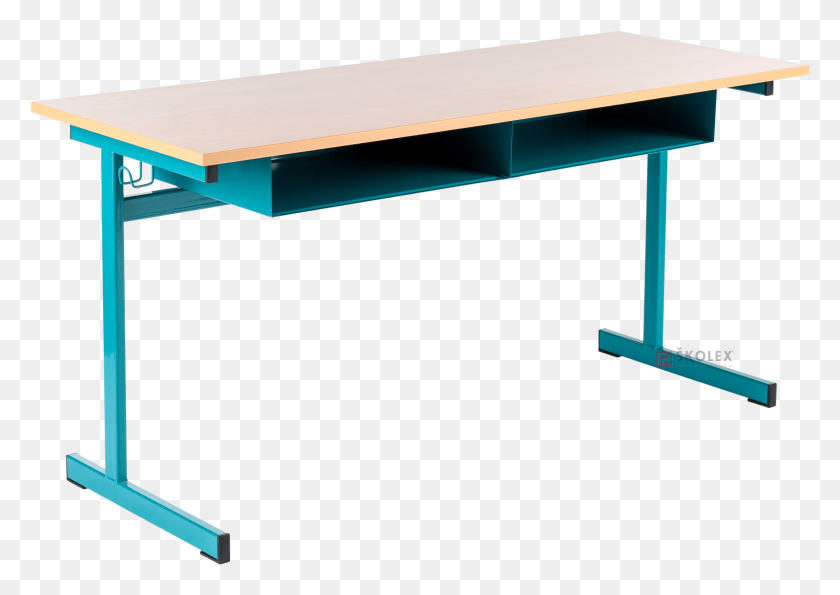 2414x1658 Desks Schoolsin School Desk With Powder Coated, Furniture, Table, Coffee Table HD PNG Download