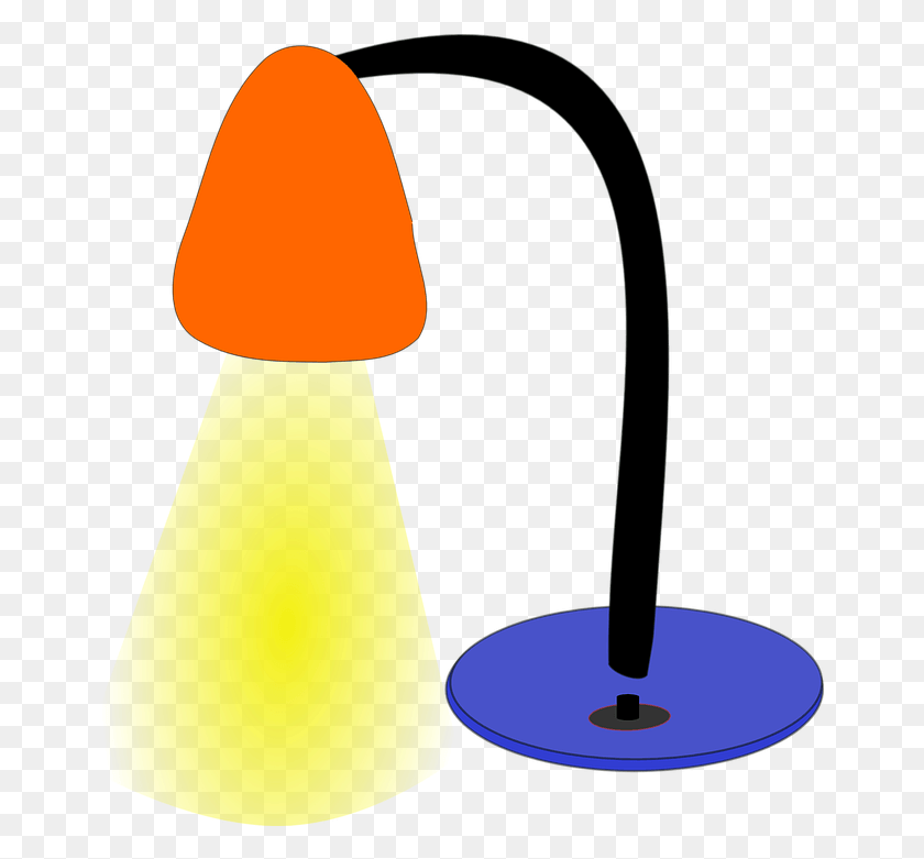 658x721 Desktop Lamp Clip Art Desk Lamp Clip Art, Cone, Lampshade, Table Lamp HD PNG Download