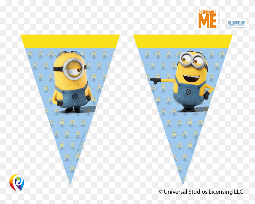 973x766 Despicable Me Bunting Banner, Toy, Text, Quilt HD PNG Download