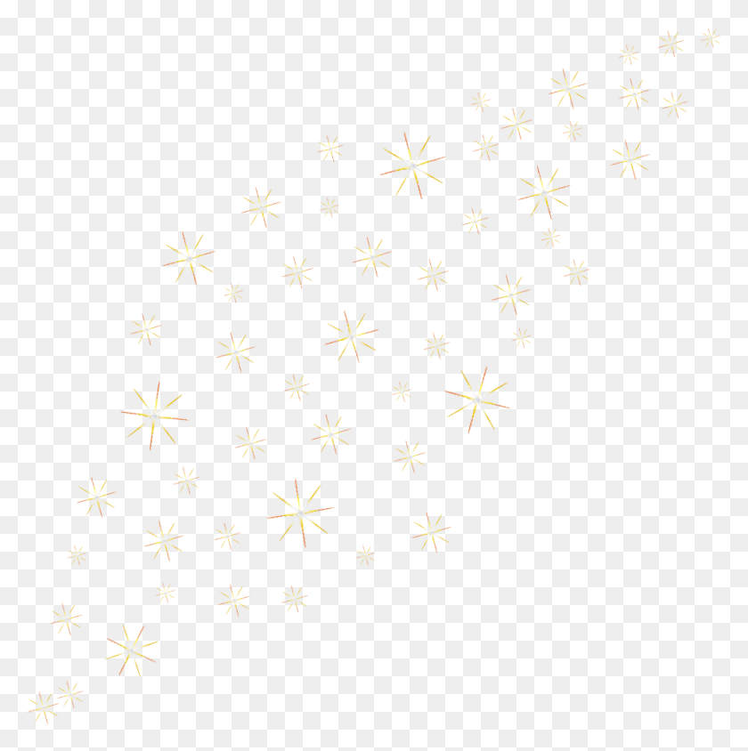 959x965 Destellos Brillos Yellow Gold Shine Motif, Symbol, Star Symbol, Night HD PNG Download