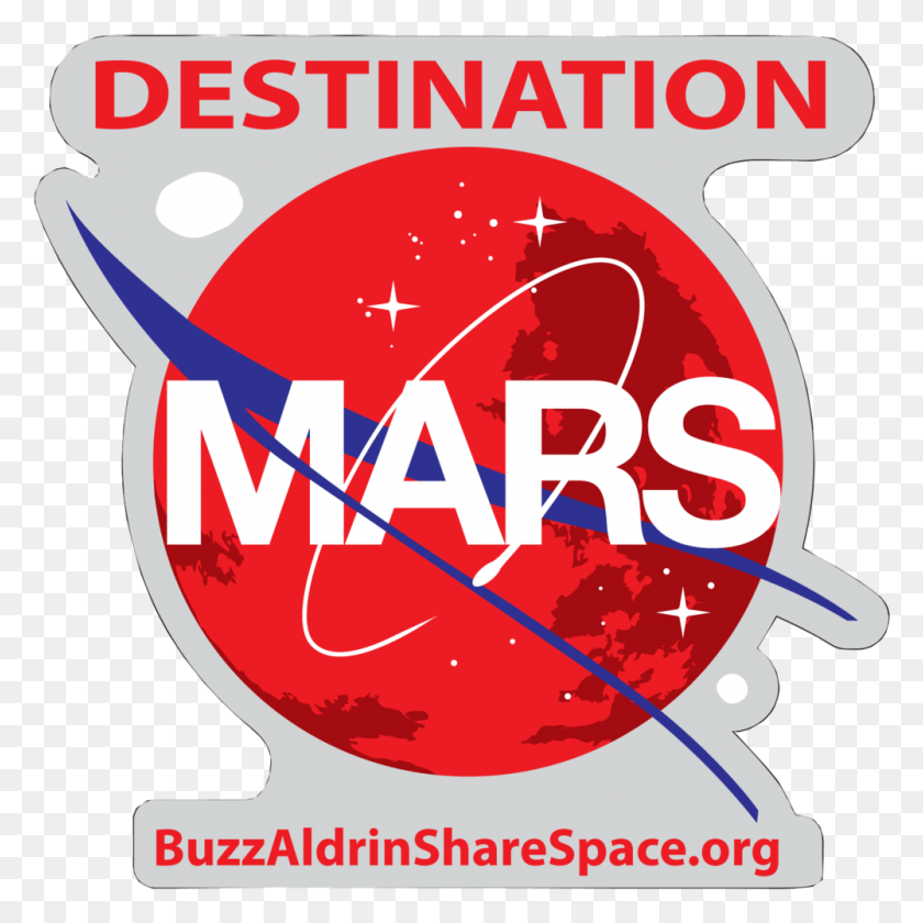 1000x1001 Destination Mars Decal Facebook Share Button, Text, Logo, Symbol HD PNG Download