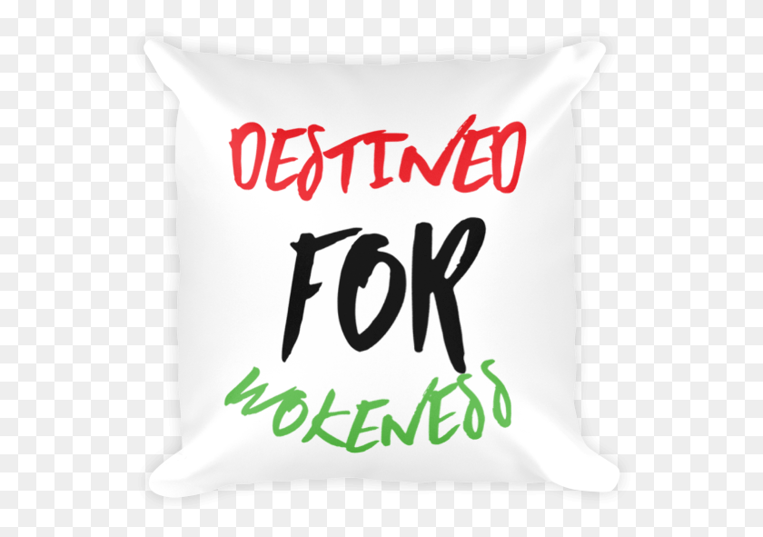 549x531 Destined For Wokeness Black Power Fist Pillow Cushion, Text, Bag HD PNG Download