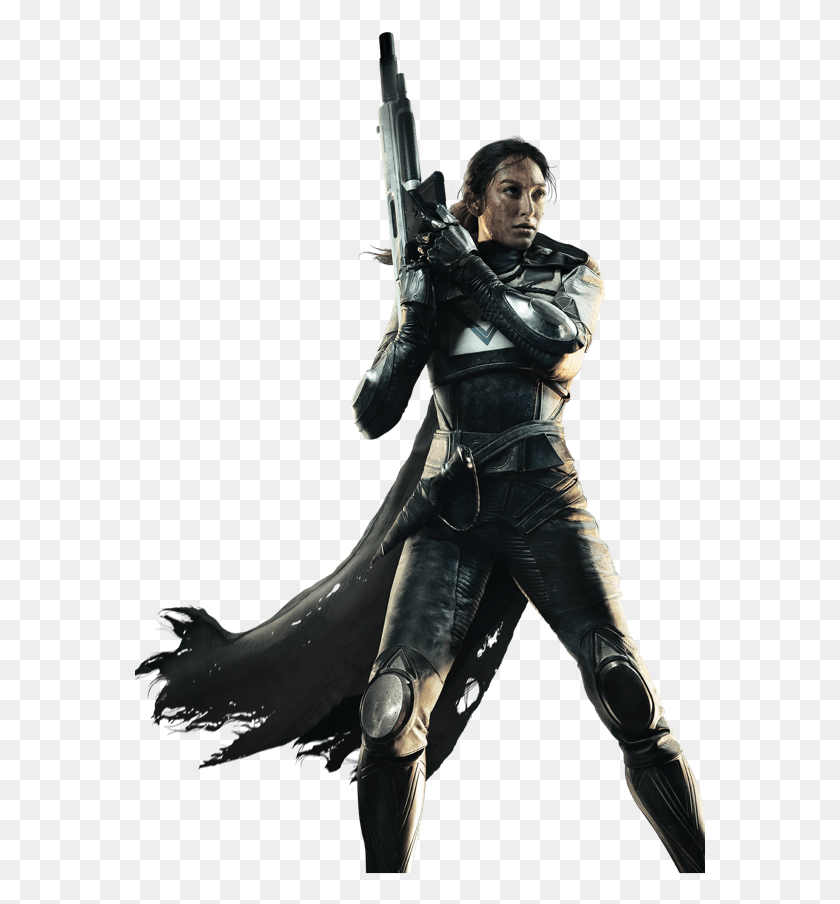 571x844 Destiny 2 Female Hunter, Person, Human, Weapon HD PNG Download