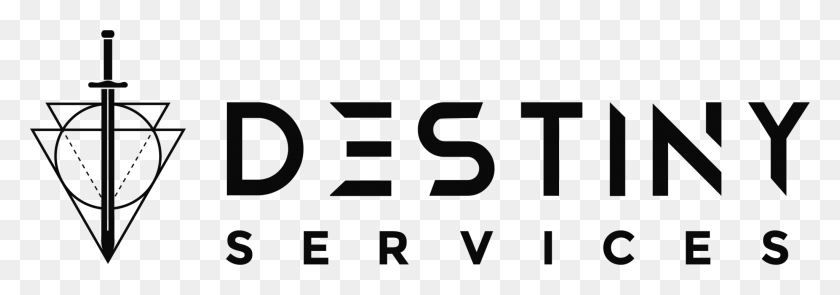 2048x619 Destiny Services Black And White, Text, Number, Symbol HD PNG Download