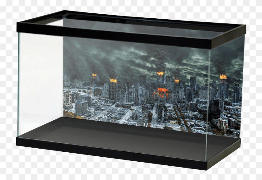 740x519 Destroyed City 2 Background Black Vinyl Aquarium Background, Screen, Electronics, Computer Descargar Hd Png