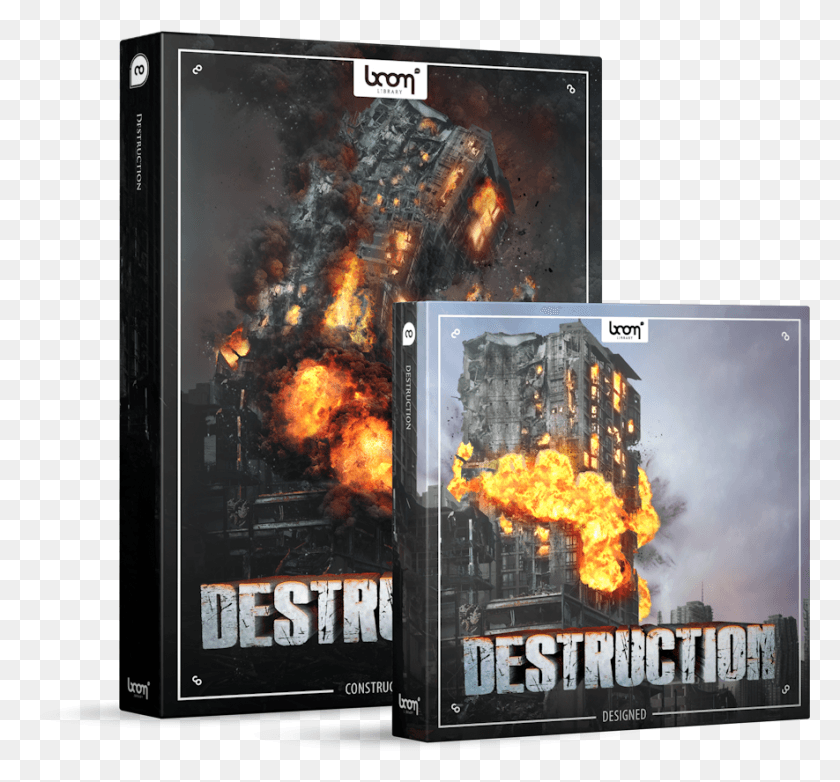 885x820 Destruction Sound Effects Library Product Box Pc Game, Fire, Flame, Quake HD PNG Download