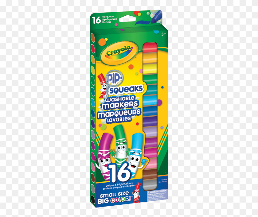 255x647 Detailed Images Crayola Pip Squeaks Washable Markers, Pez Dispenser, Ice Pop, Crayon HD PNG Download
