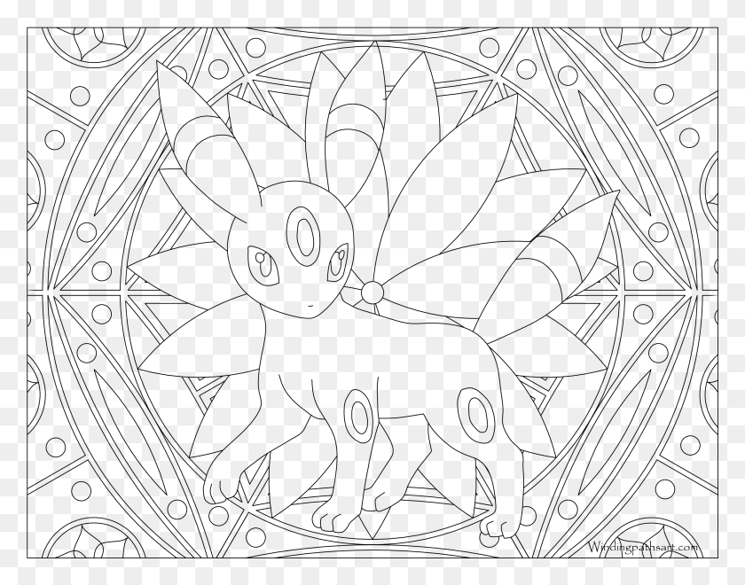 3038x2339 Detailed Pokemon Coloring Pages, Gray, World Of Warcraft HD PNG Download