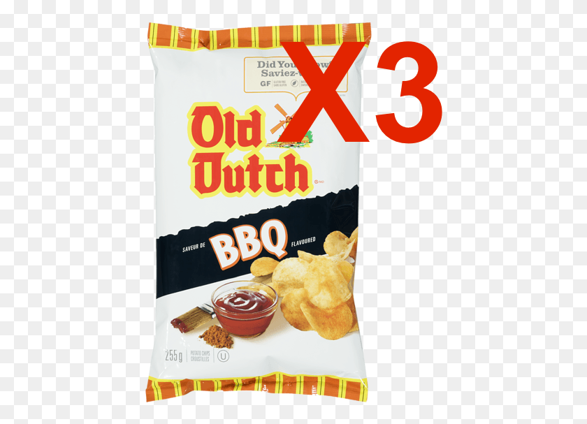 426x547 Details About 3 Large Bags 255g Of Canadian Old Dutch Old Dutch Potato Chips, Food, Ketchup, Fried Chicken HD PNG Download