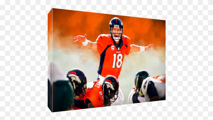 466x414 Details About Denver Broncos Peyton Manning Omaha Hurry Kick American Football, Clothing, Apparel, Helmet HD PNG Download