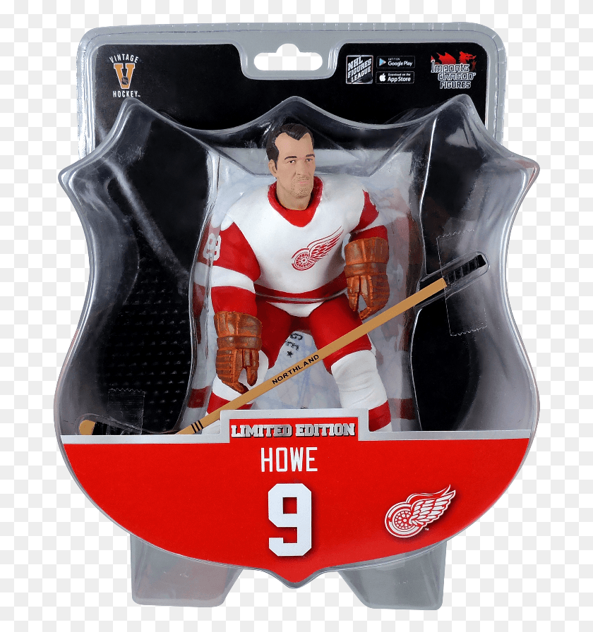 691x836 Details About Import Dragon Nhl Gordie Howe Detroit Detroit Red Wings, Person, Human, Figurine HD PNG Download