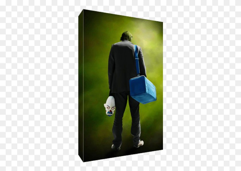 296x536 Details About Joker Canvas Clown Mask Bank Robbery Illustration, Person, Human, Walking HD PNG Download