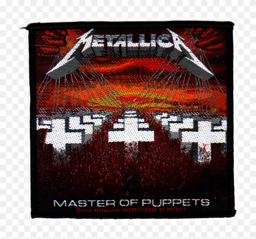 959x891 Details About Metallica Official Woven Patch Master Metallica Master Of Puppets Patch, Game, Mat, Logo HD PNG Download