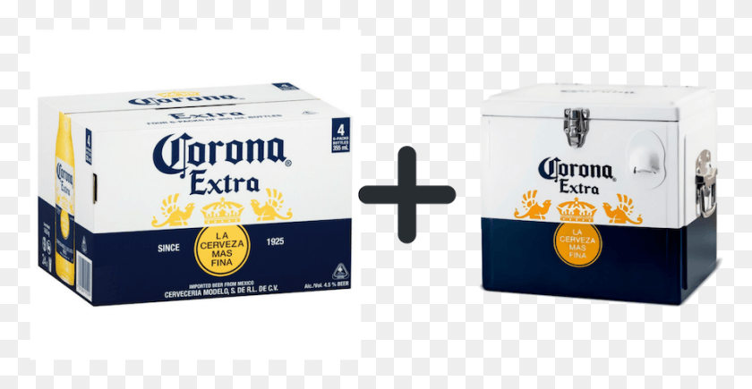 883x425 Descargar Png / Caja De Cerveza Corona Extra Png