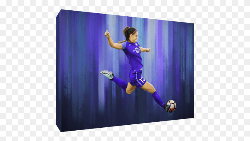 464x415 Details About Orlando Pride Star Alex Morgan Poster Jumping, Person, Human, People HD PNG Download