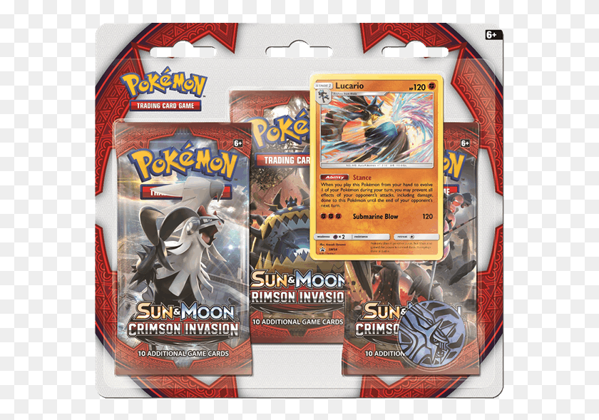 575x529 Details About Pokemon Sun Amp Moon Crimson Invasion 3 Pack Pokemon Crimson Invasion Booster 3 Pack, Flyer, Poster, Paper HD PNG Download