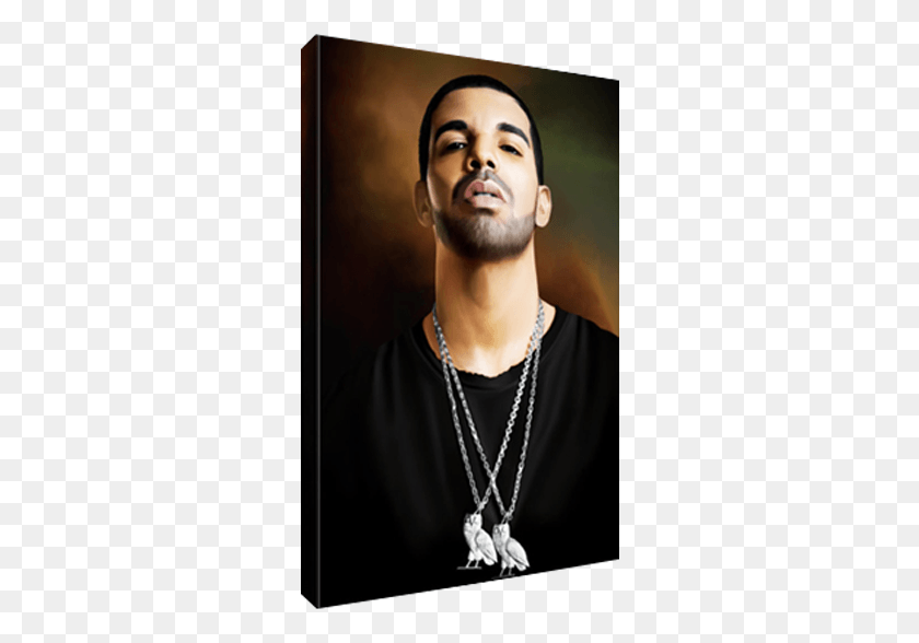 292x528 Details About Rap Hip Hop Icon Drake Poster Photo Painting Chain, Person, Human, Pendant HD PNG Download