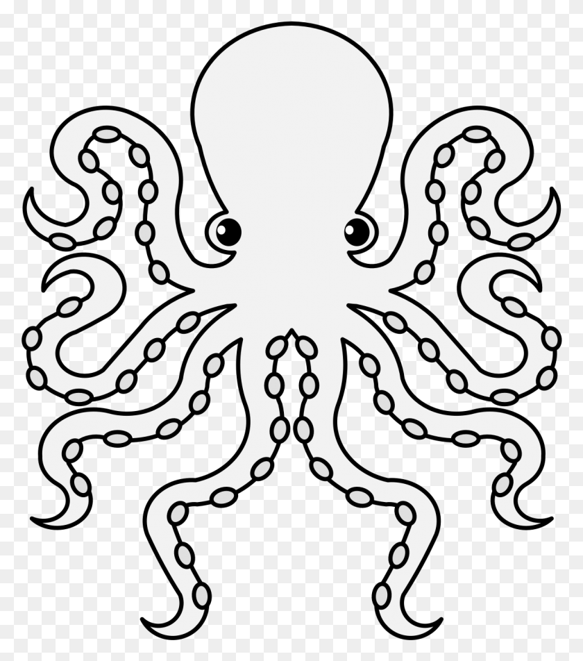1136x1300 Details Heraldic Octopus, Invertebrate, Sea Life, Animal HD PNG Download