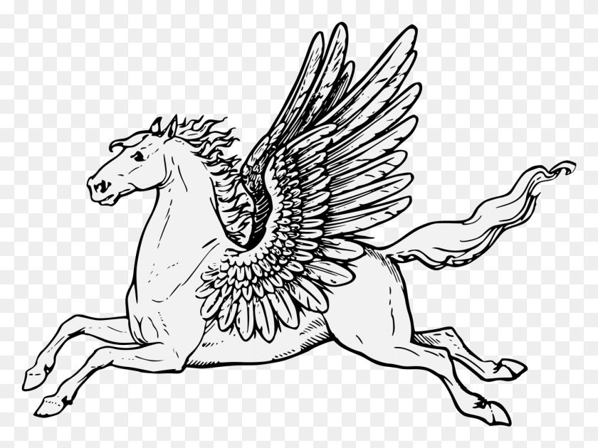 1308x957 Details Pegasus Horse, Mammal, Animal, Bird Descargar Hd Png