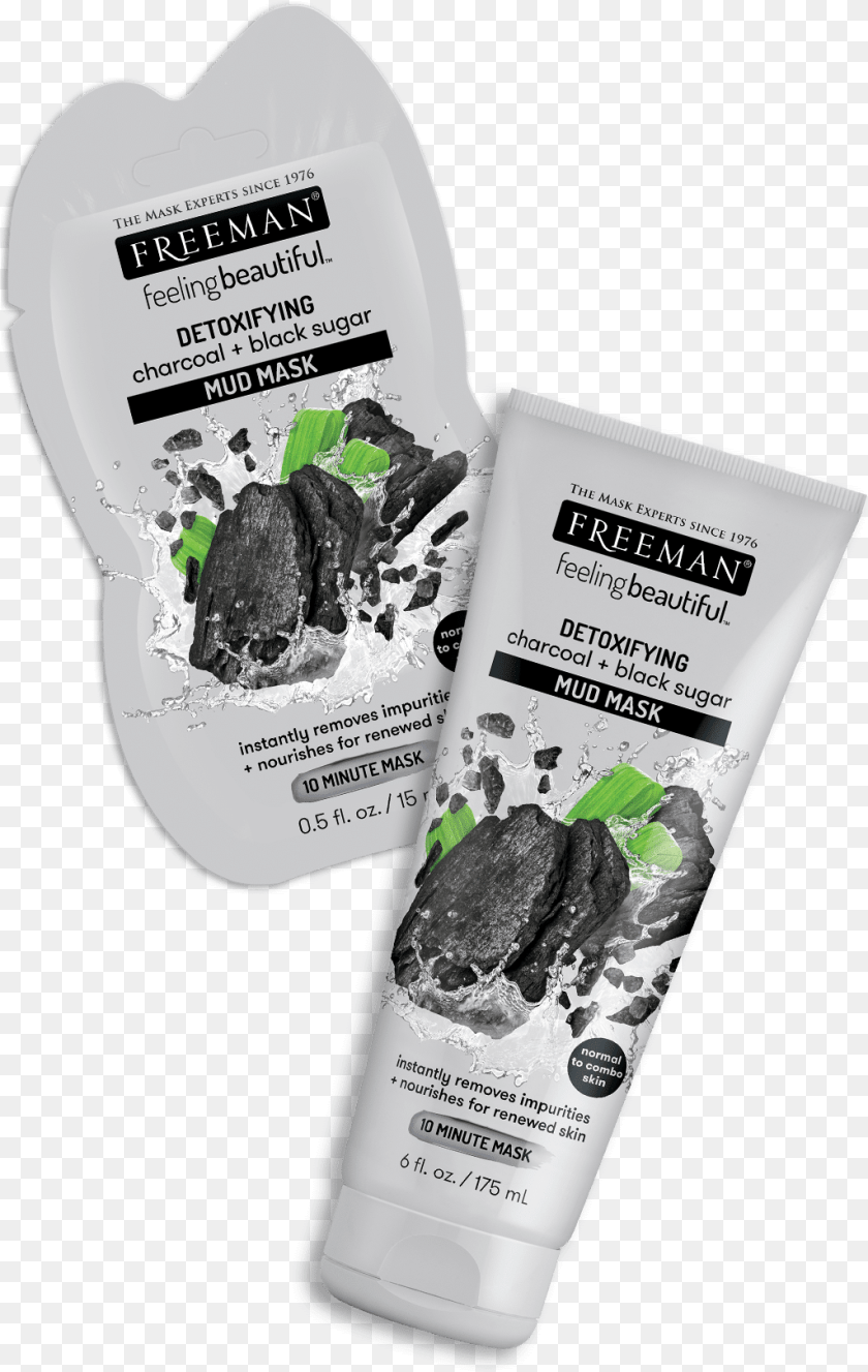 1025x1619 Detoxifying Charcoal Black Sugar Charcoal Freeman Peel Off Mask, Bottle, Herbal, Herbs, Plant Transparent PNG