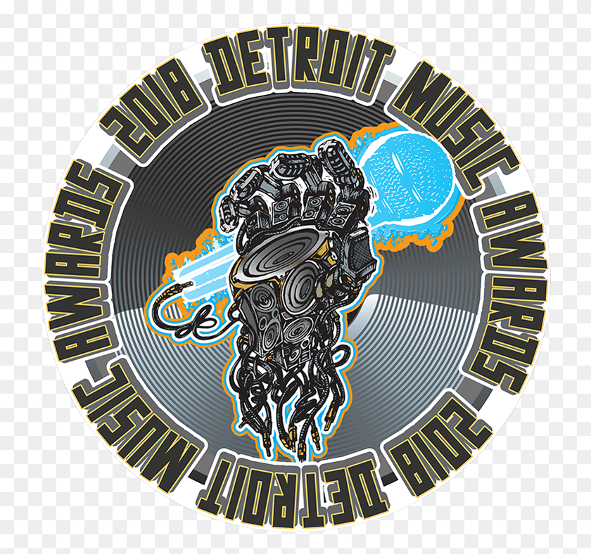 728x728 Detroit Music Awards Logo 2018 Detroit Music Awards 2019, Symbol, Trademark, Emblem HD PNG Download