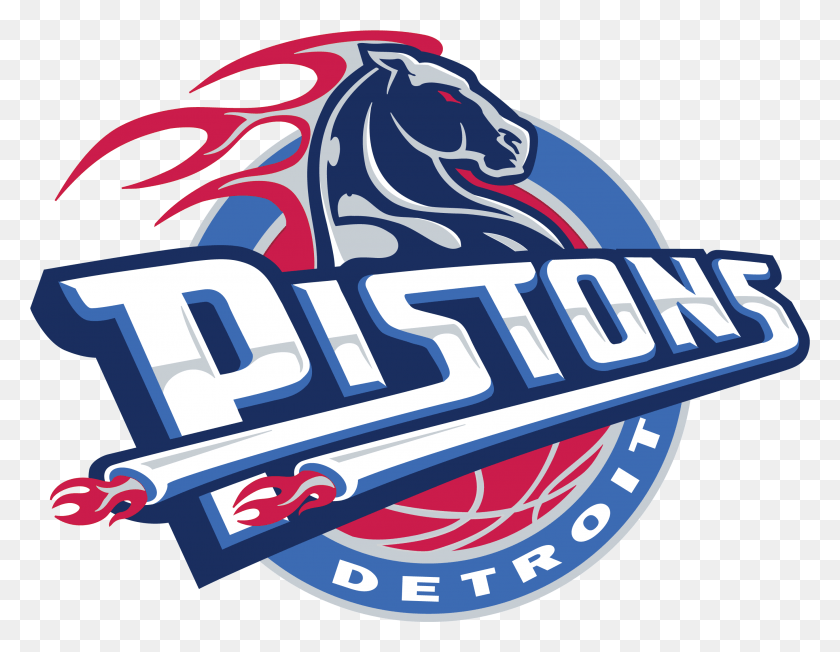 2752x2090 Detroit Pistons Emblem Detroit Pistons 2004 Logo, Symbol, Trademark, Clothing HD PNG Download