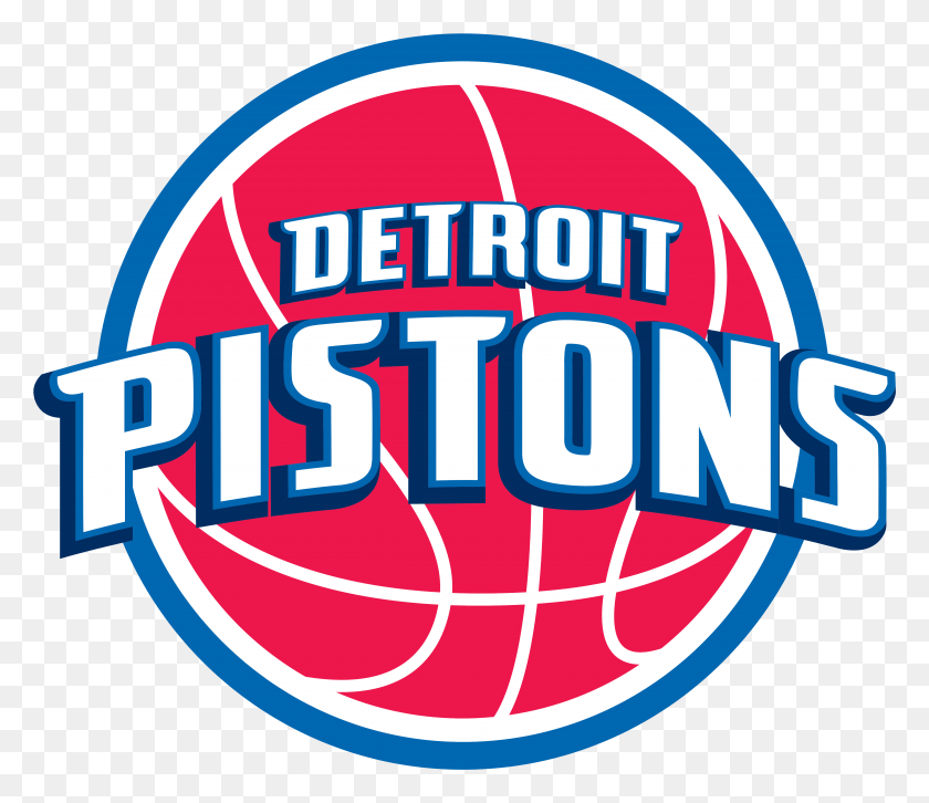 4830x4125 Descargar Png Detroit Pistons Logotipo De Detroit Pistons 2018, Etiqueta, Texto, Símbolo Hd Png