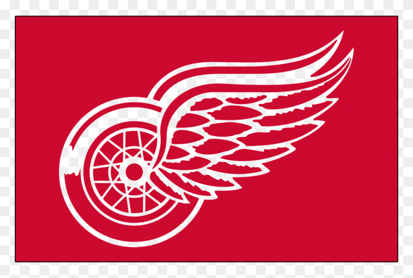 843x547 Detroit Red Wing, Logotipo, Símbolo, Marca Registrada Hd Png