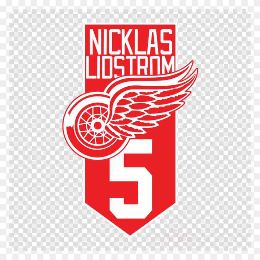 900x900 Detroit Red Wings Logo Red Wheel With Wings Logo, Symbol, Trademark, Texture HD PNG Download