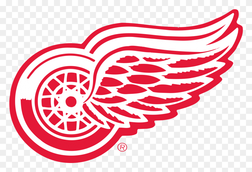 1197x790 Detroit Red Wings Logo Small Detroit Red Wings Logo White, Label, Text, Symbol HD PNG Download