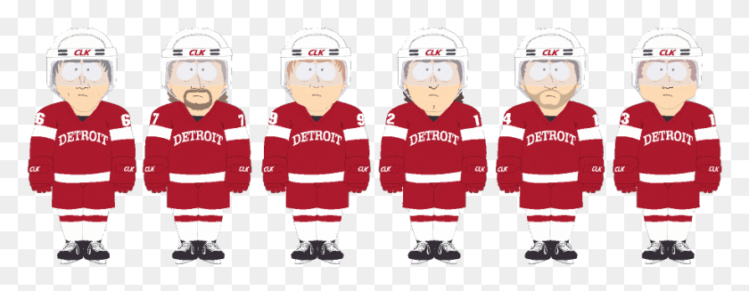 915x314 Detroit Red Wings South Park Detroit Red Wings, Clothing, Apparel, Helmet HD PNG Download