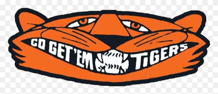 1478x577 Detroit Tigers Go Get Em Tigers, Label, Text, Sticker HD PNG Download