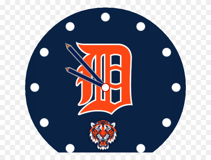640x580 Detroit Tigers Preview, Analog Clock, Clock, Leisure Activities HD PNG Download
