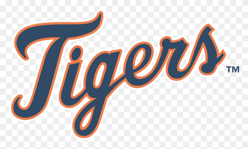 971x554 Descargar Png Detroit Tigers Wordmark Vector Logo Detroit Tigers Logo 2013, Texto, Alfabeto, Dinamita Hd Png
