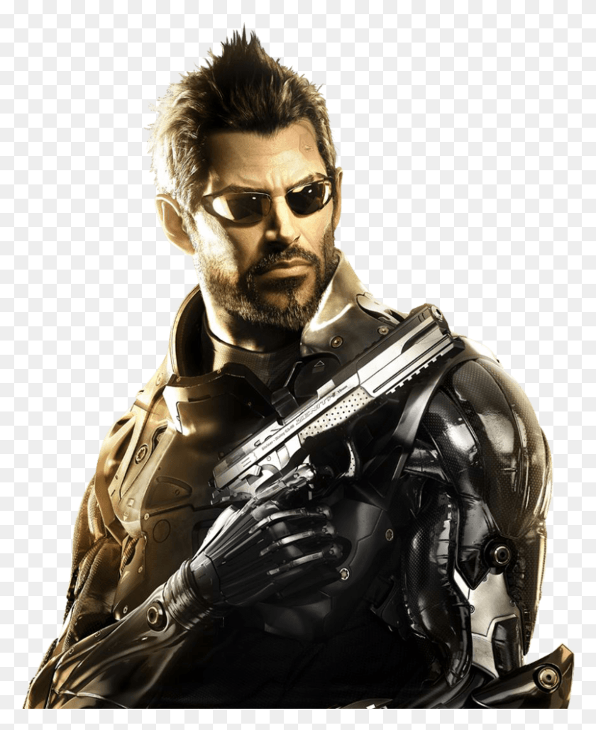 802x997 Deus Ex Gun Мужская Игра Престолов, Человек, Человек, Солнцезащитные Очки Png Скачать