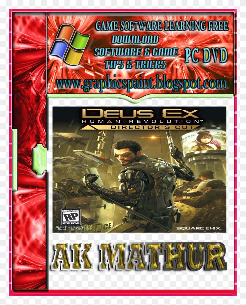 1270x1600 Descargar Png / Deus Ex Human Revolution Poster, Persona, Anuncio, Halo Hd Png
