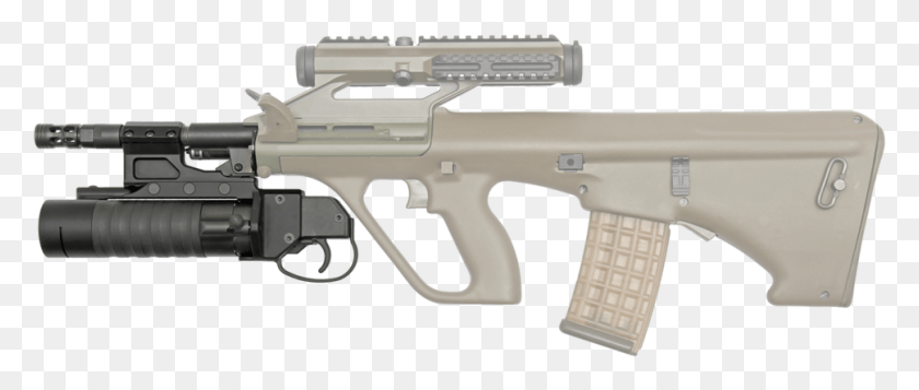 968x369 Developed By Steyr Arms The Steyr Gl 40 Is A Light Steyr Aug, Gun, Weapon, Weaponry HD PNG Download