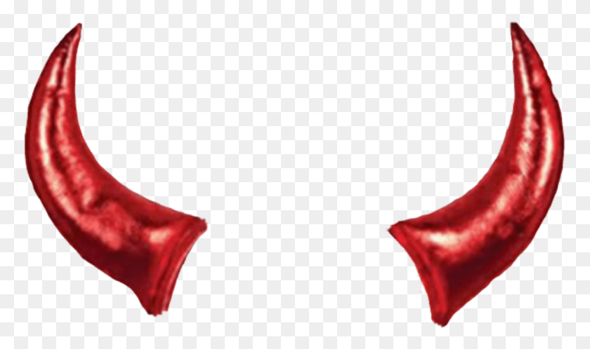 1024x576 Devil Horns Red Shiny Devilhorns Realistic Devil Horns, Plant, Sweets, Food HD PNG Download