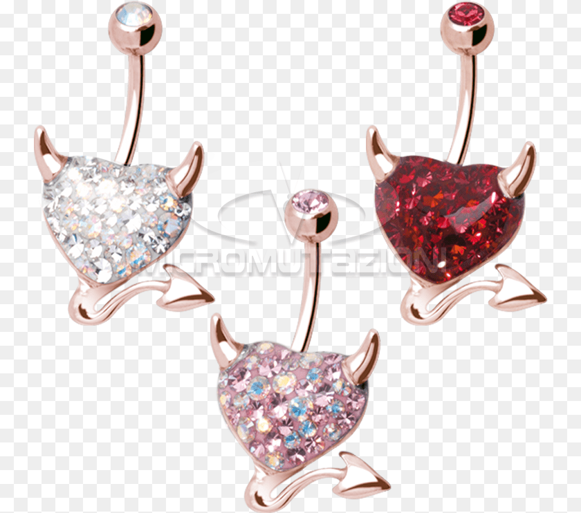 Devil Piercing Accessories, Earring, Jewelry, Gemstone PNG