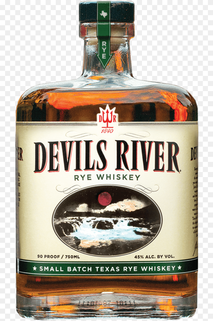 726x1269 Devils River Bourbon Whiskey, Alcohol, Beverage, Liquor, Beer Clipart PNG