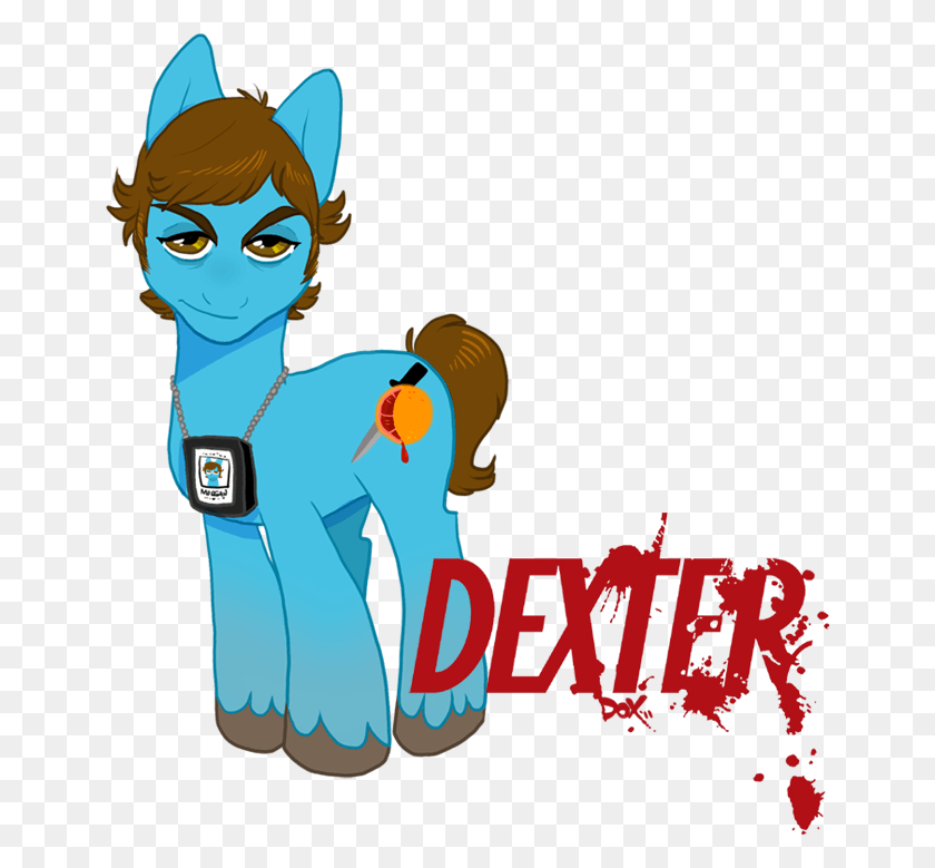 650x719 Dexter Morgan Mammal Vertebrate Cartoon Horse Like Dexter My Little Pony, Clothing, Apparel, Text HD PNG Download