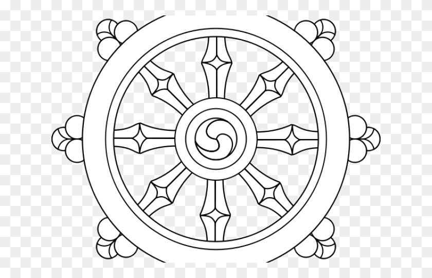 640x480 Dharma Clipart Buddhist Temple Dharma Wheel Gif, Emblem, Symbol, Stencil HD PNG Download