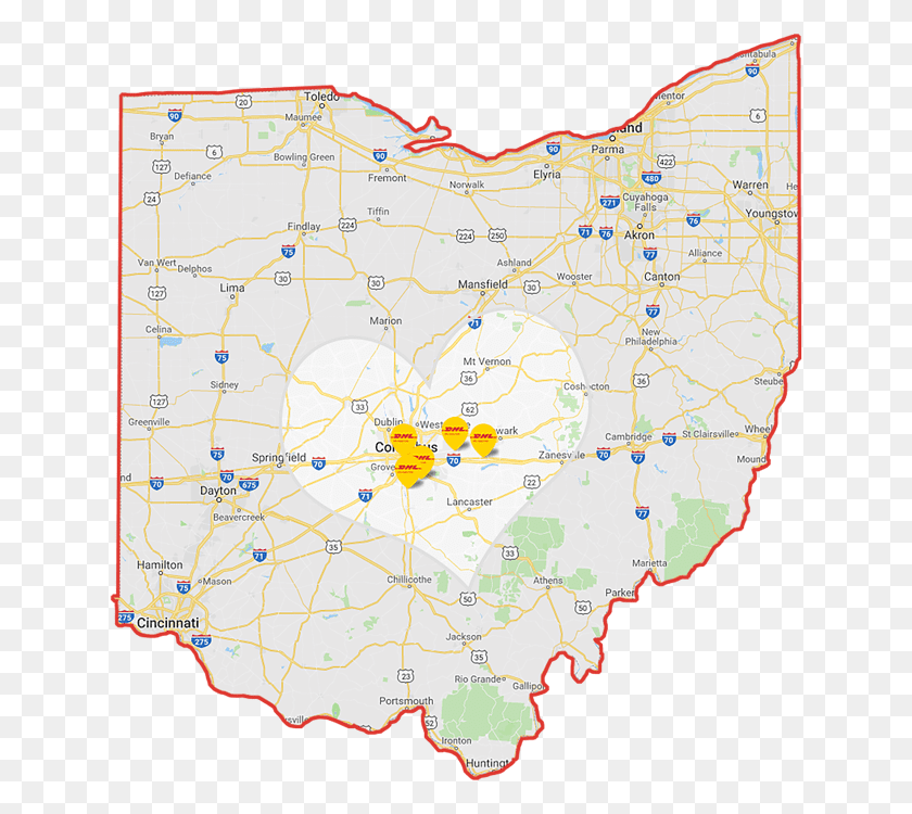 639x690 Dhl Supply Chain Is In Central Ohio Cleveland Man Kills On Facebook Live Video, Map, Diagram, Plot HD PNG Download