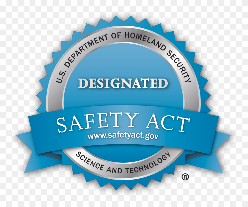 1737x1429 Dhs Safety Act Designation Logo Safety Act Certified Logo, Label, Text, Sticker HD PNG Download