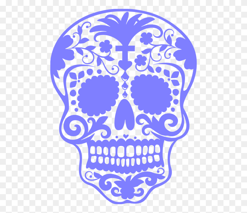 498x664 Dia De Los Muertos Skull, Doodle Hd Png