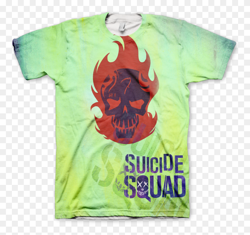 1759x1642 Diablo Suicide Squad Tee Shirt, Clothing, Apparel, T-shirt HD PNG Download